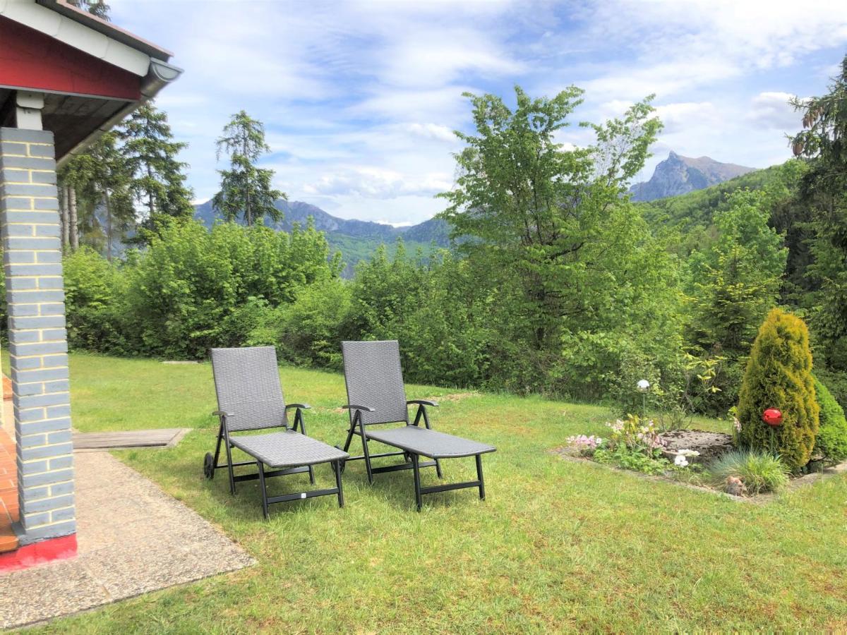 Ferienhaus Am Traunsee Mit Bergsicht トラウンキルヒェン エクステリア 写真